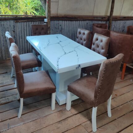 Rectangular Dining Table – Custom Square Base